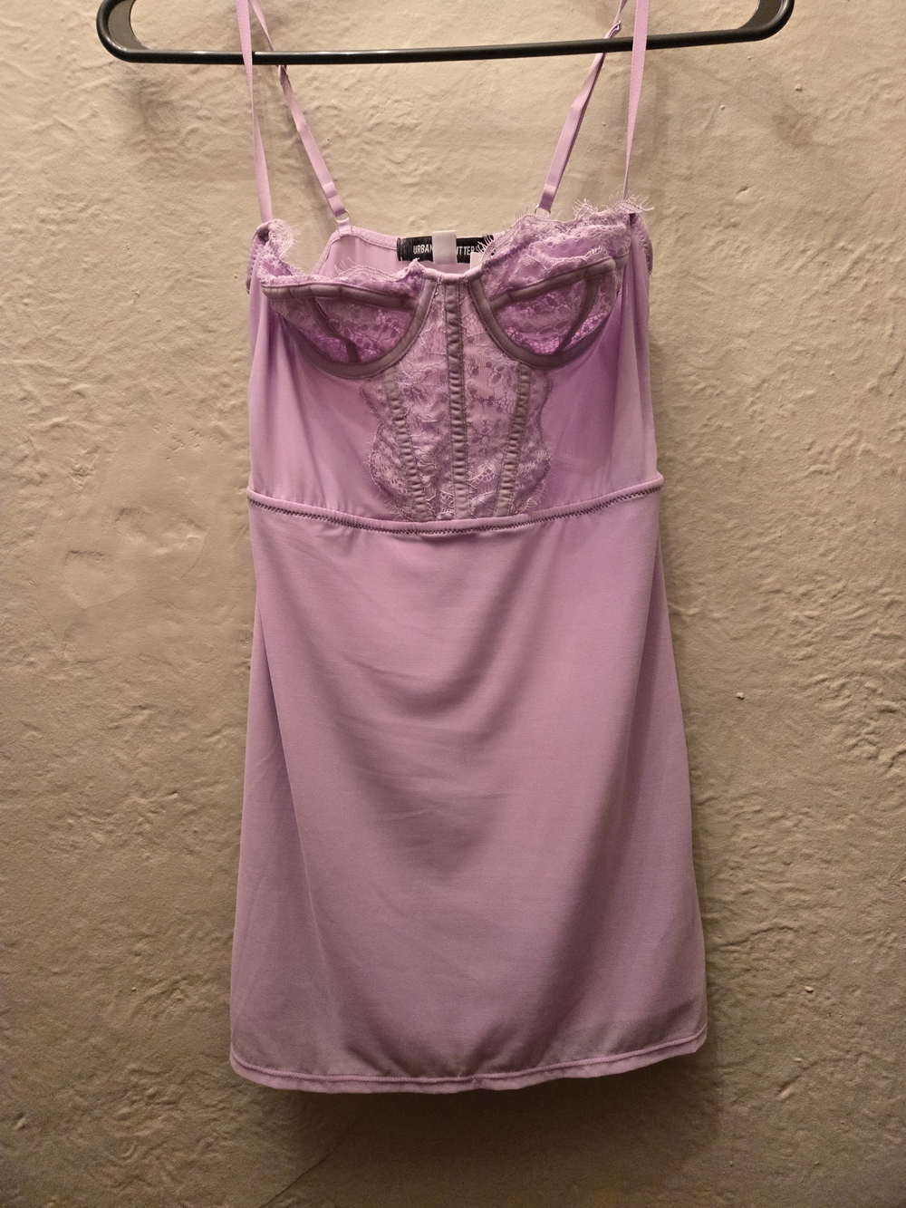 NWT Urban Outfitters Lavender Lace Bustier Mini Dress XS Fairycore - Picture 8 of 13